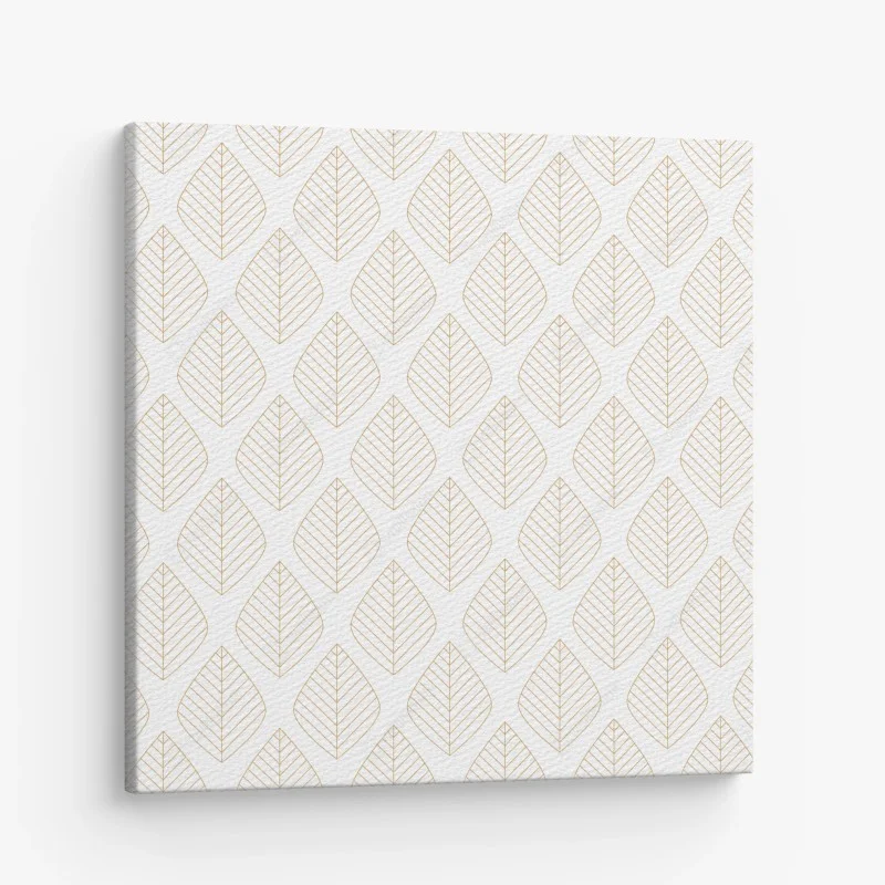 Obraz na płótnie elegancki złoty geometryczny wzór liści