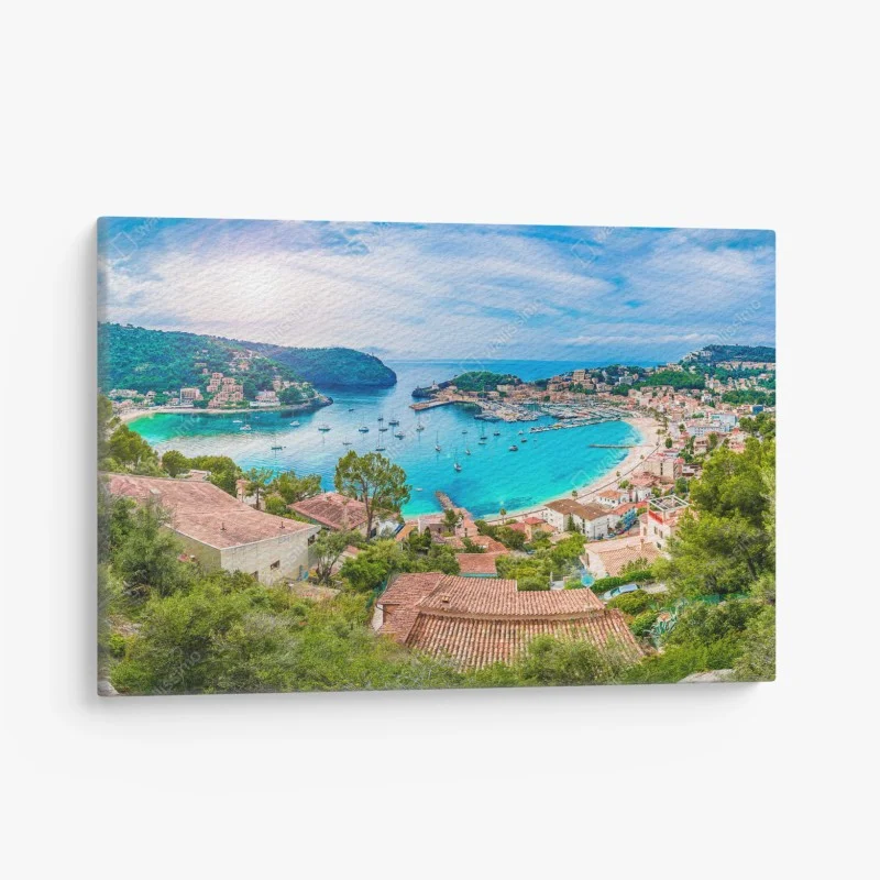Obraz na płótnie słoneczna panorama Port de Soller