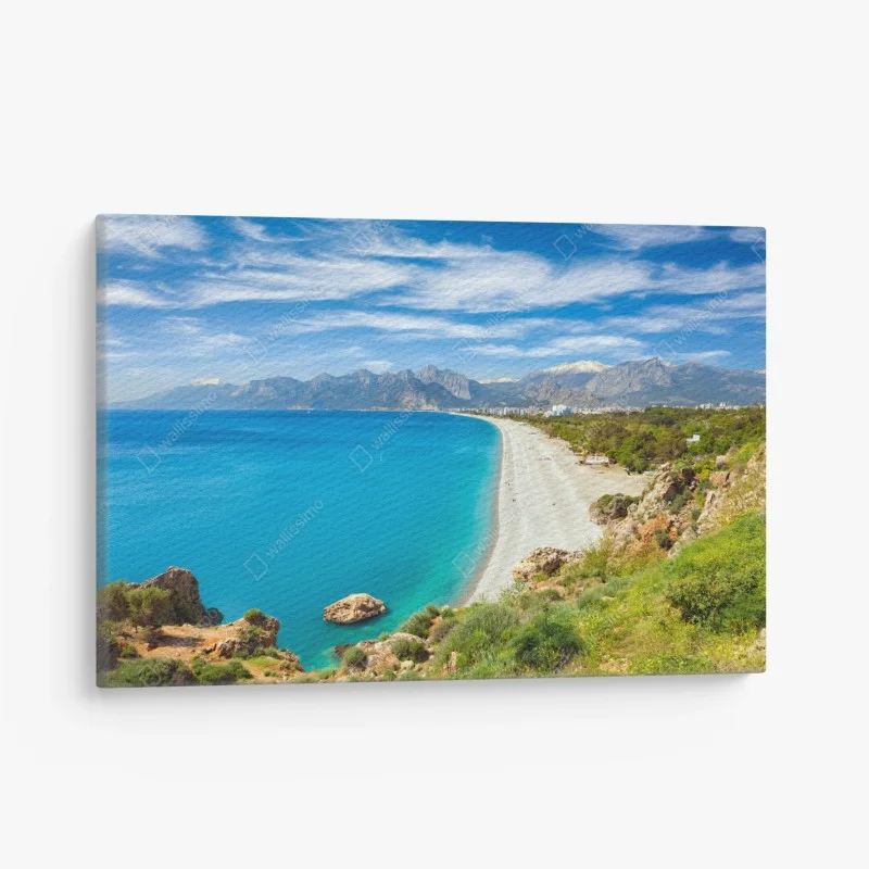 Obraz na płótnie spokojna plaża Konyaalti, Antalya