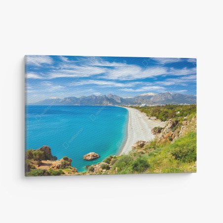Obraz na płótnie spokojna plaża Konyaalti, Antalya – Wallissimo®