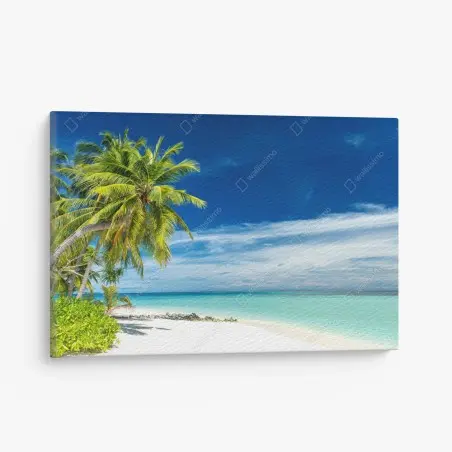 Obraz na płótnie tropikalna turkusowa plaża – Wallissimo®