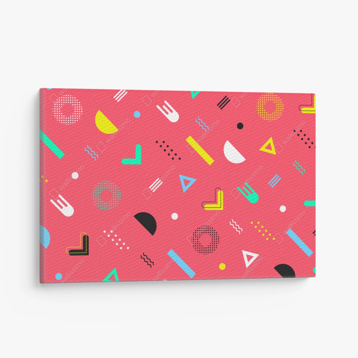 Obraz na płótnie żywy memphis geometryczny wzór – Wallissimo®