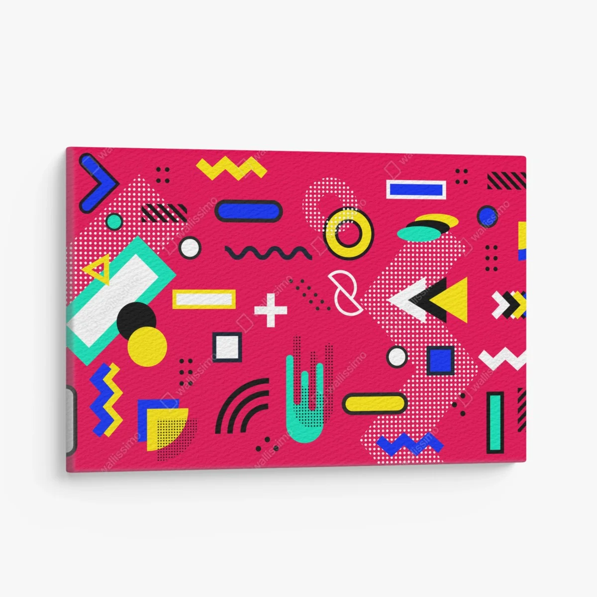 Obraz na płótnie żywy geometryczny wzór pop – Wallissimo® Obraz na płótnie żywy geometryczny wzór pop – Wallissimo®