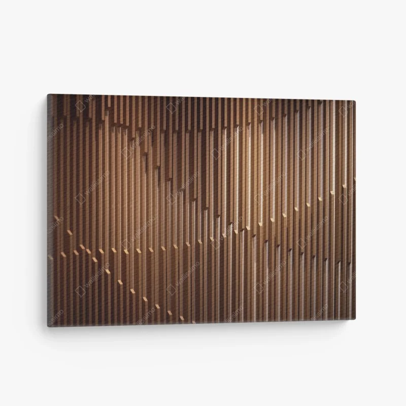 Obraz na płótnie ciepły wzór drewnianych lameli na ścianę