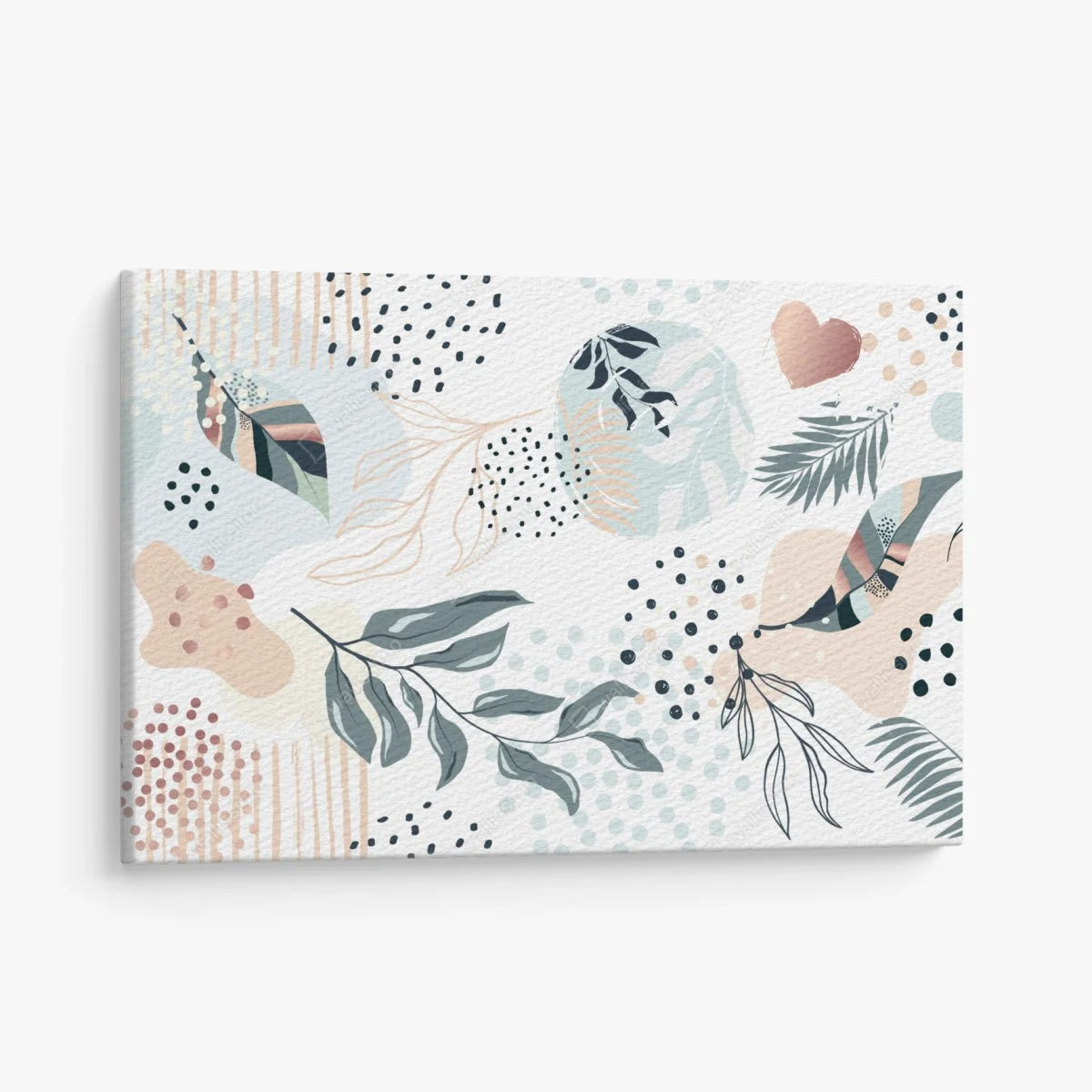 Obraz na płótnie pastelowy botaniczny wzór abstrakcyjny – Wallissimo® Obraz na płótnie pastelowy botaniczny wzór abstrakcyjny – Wallissimo®