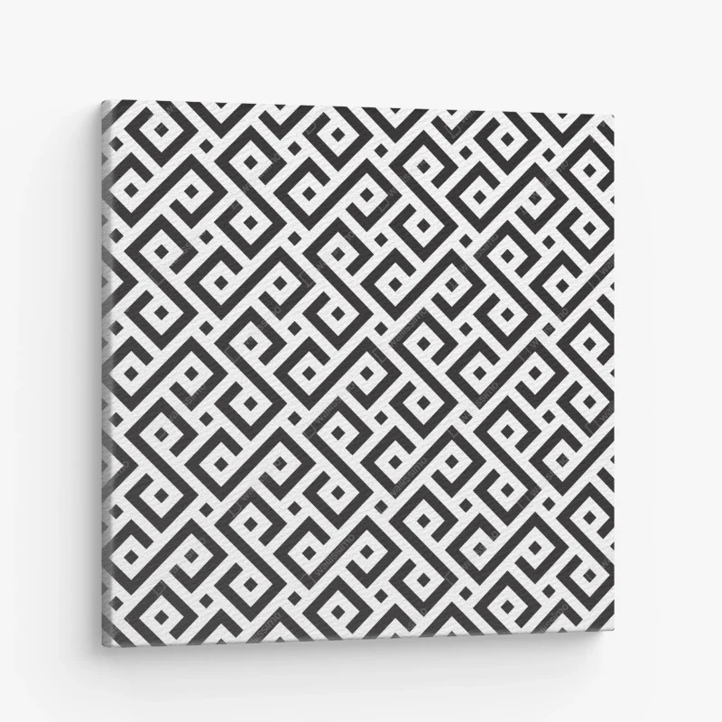 Obraz na płótnie ponadczasowy czarno-biały geometryczny wzór