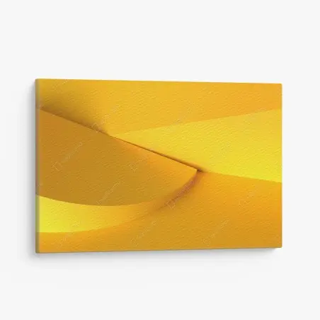 Obraz na płótnie żółta geometryczna abstrakcja 3d – Wallissimo®