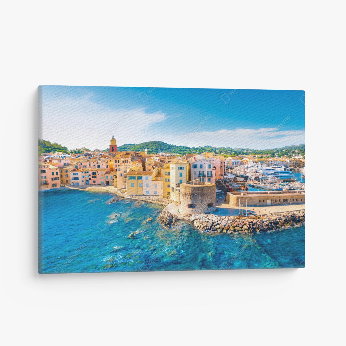 Obraz na płótnie słoneczny port śródziemnomorski – Wallissimo®