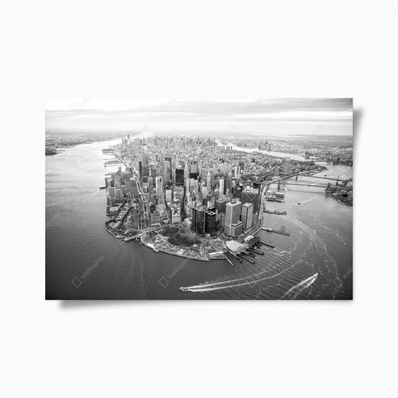 Plakat Manhattan panorama z lotu ptaka