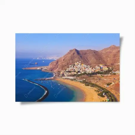 Plakat plażowy pejzaż Playa de Las Teresitas, Teneryfa – Wallissimo®