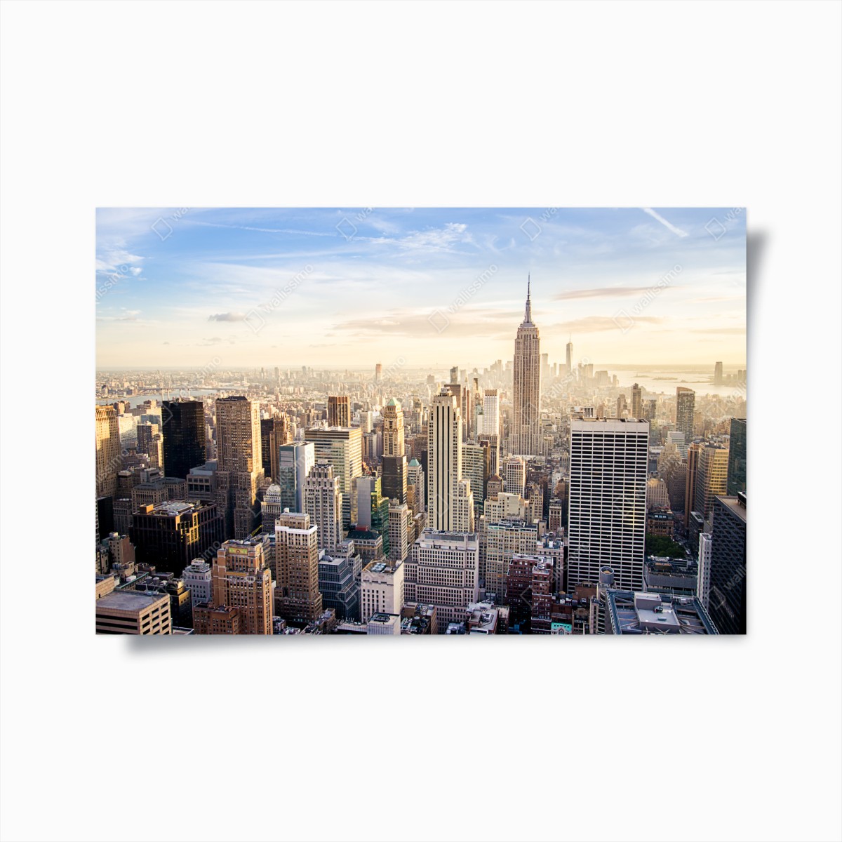 Plakat panorama Nowego Jorku o wschodzie słońca – Wallissimo®