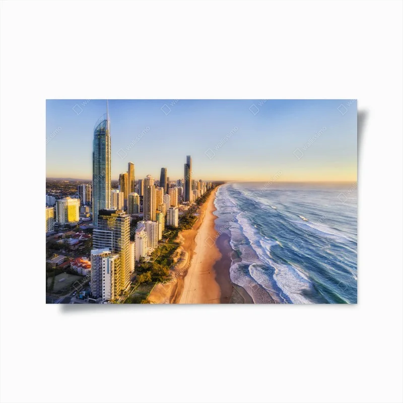 Plakat wschód słońca nad Surfers Paradise