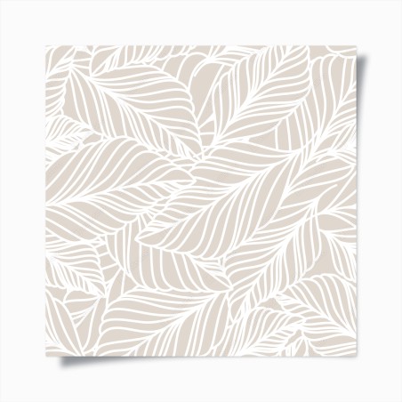 Plakat beżowy botaniczny wzór liści – Wallissimo®