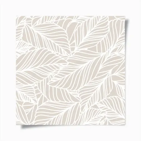 Plakat beżowy botaniczny wzór liści – Wallissimo®