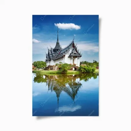 Plakat Sanphet Prasat pałac nad jeziorem – Wallissimo®