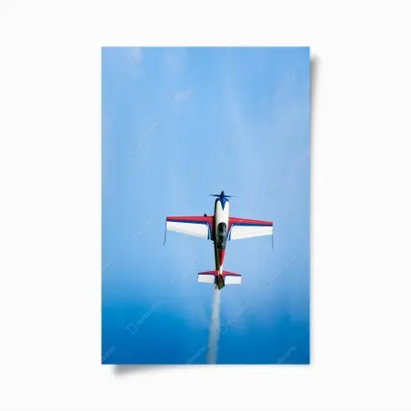 Plakat samolot akrobacyjny w pionowym wznosie – Wallissimo®