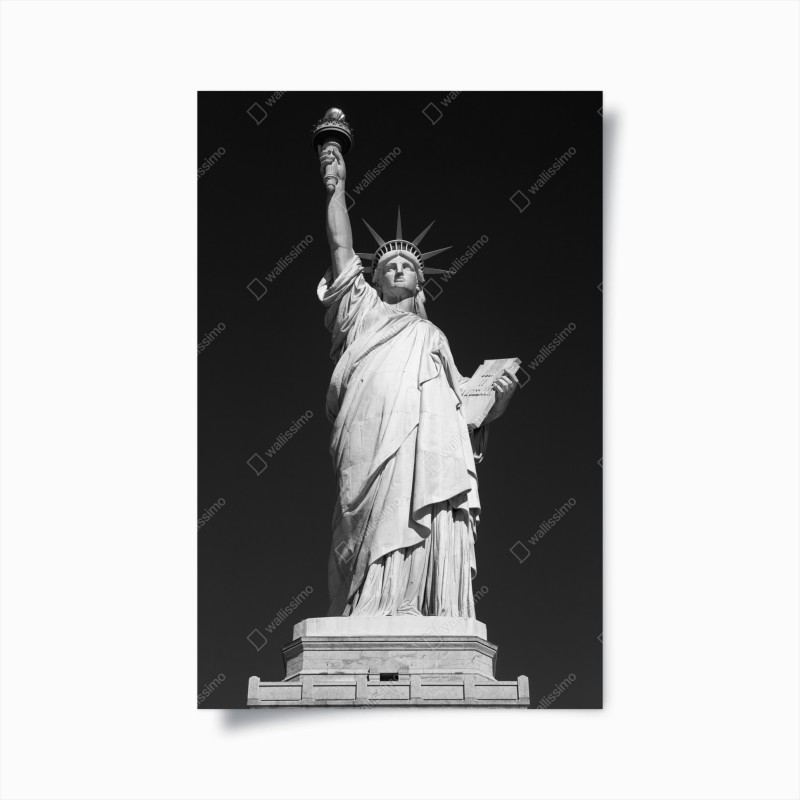 Plakat Statua Wolności w monochromie