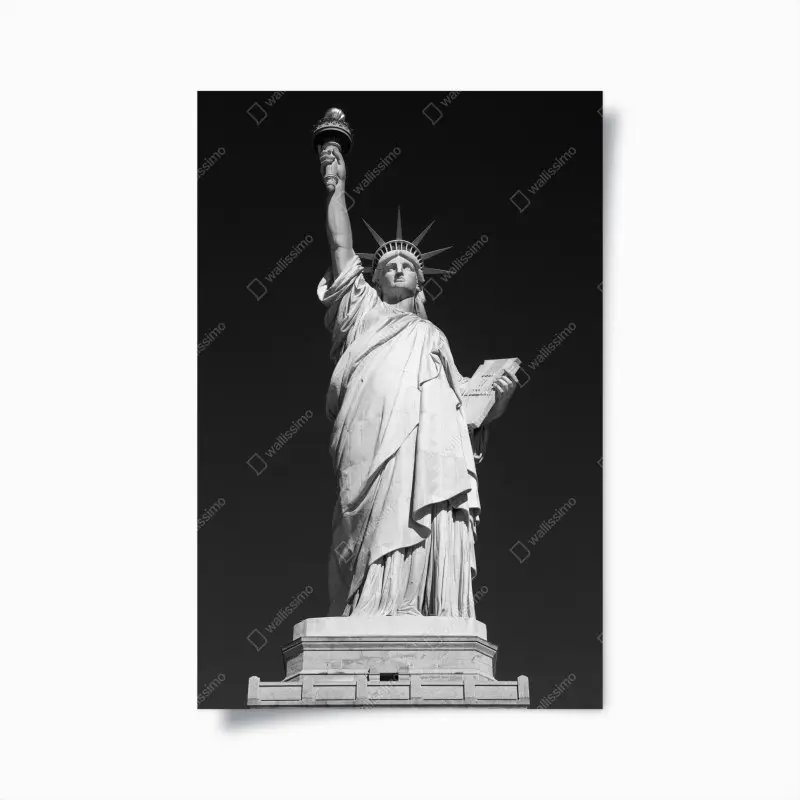 Plakat Statua Wolności w monochromie