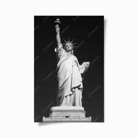 Plakat Statua Wolności w monochromie – Wallissimo®
