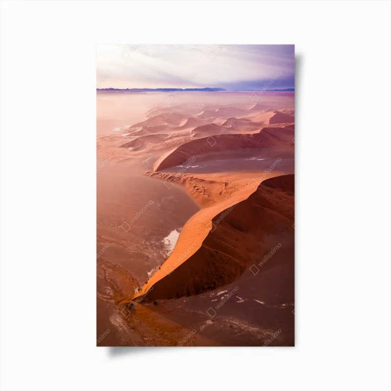 Plakat wydmy pustyni Sossusvlei