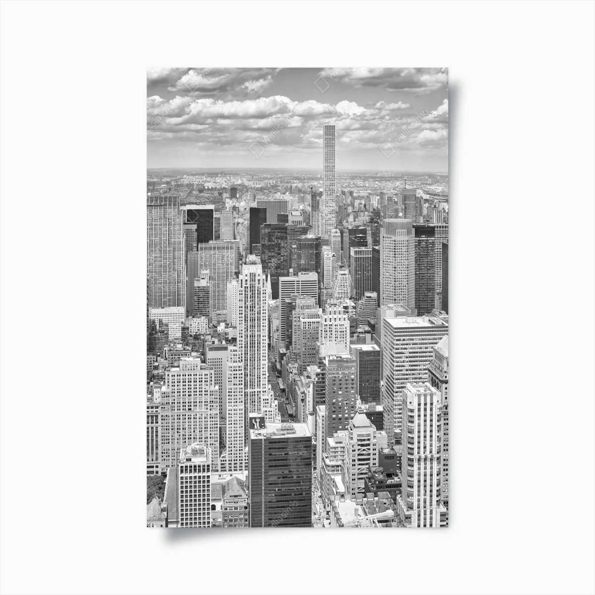 Plakat panorama Nowego Jorku w monochromie – Wallissimo® Plakat panorama Nowego Jorku w monochromie – Wallissimo®