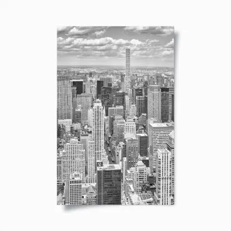 Plakat panorama Nowego Jorku w monochromie – Wallissimo®