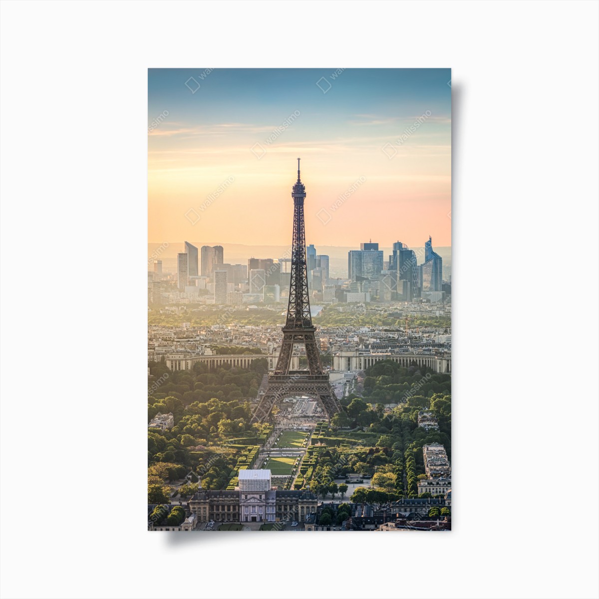 Plakat Paryż panorama z Wieżą Eiffla – Wallissimo®