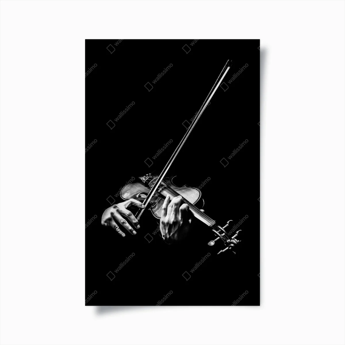 Plakat monochromatyczne dłonie skrzypka – Wallissimo® Plakat monochromatyczne dłonie skrzypka – Wallissimo®