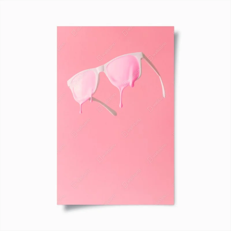 Plakat topniejące różowe okulary – Wallissimo®