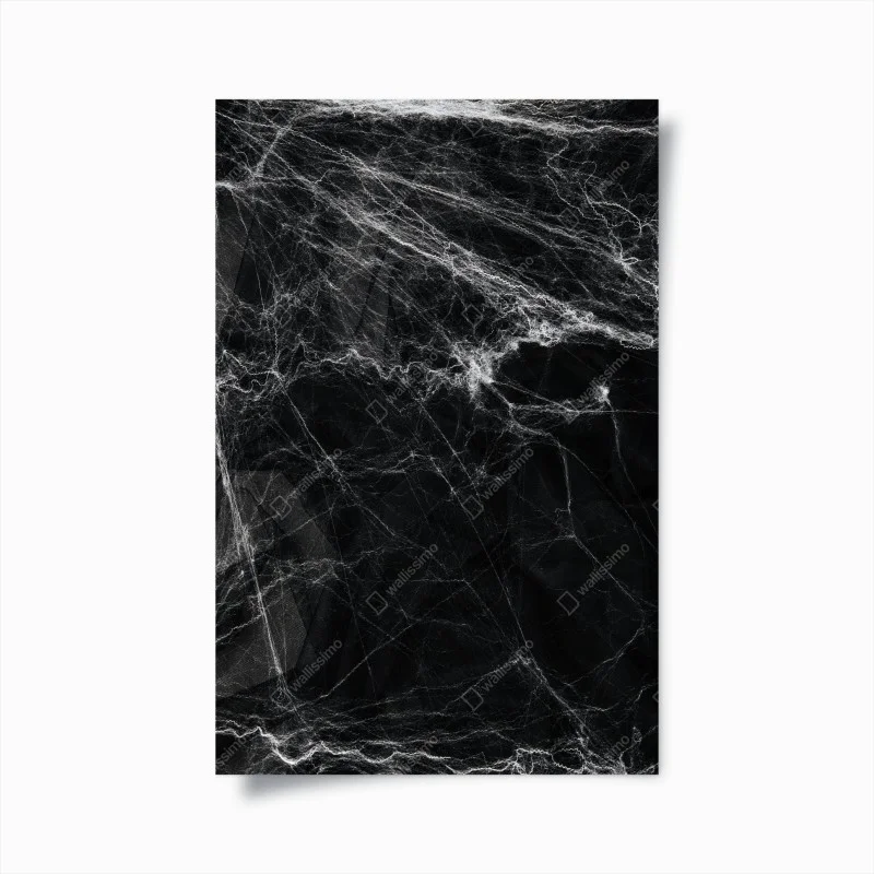 Plakat mroczna pajęczyna na czarnym tle