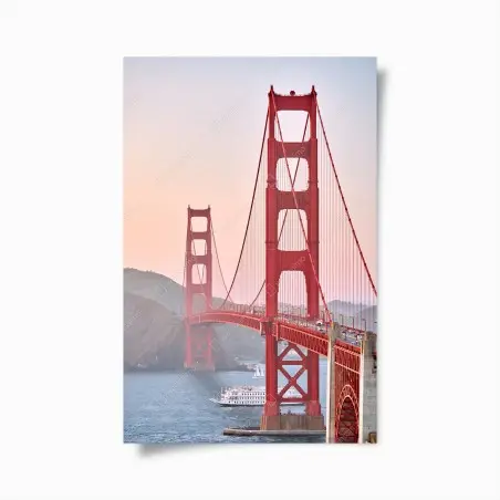 Plakat most Golden Gate o zachodzie słońca – Wallissimo®