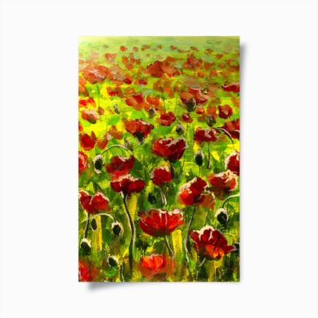 Plakat pole czerwonych maków – Wallissimo®