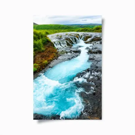 Plakat wodospad Bruarfoss, Islandia – Wallissimo®