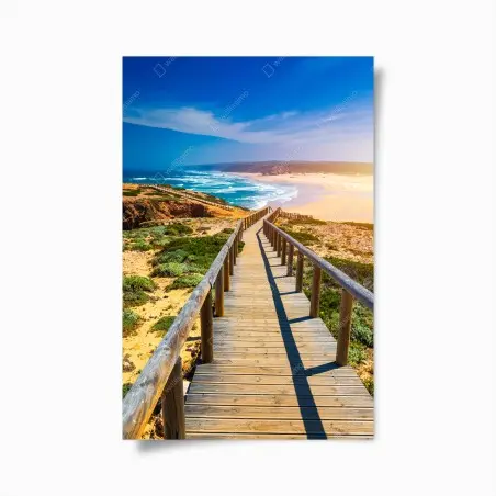 Plakat deptak do Praia da Bordeira – Wallissimo®