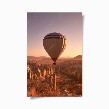 Plakat balon nad Kapadocją o wschodzie słońca – Wallissimo®