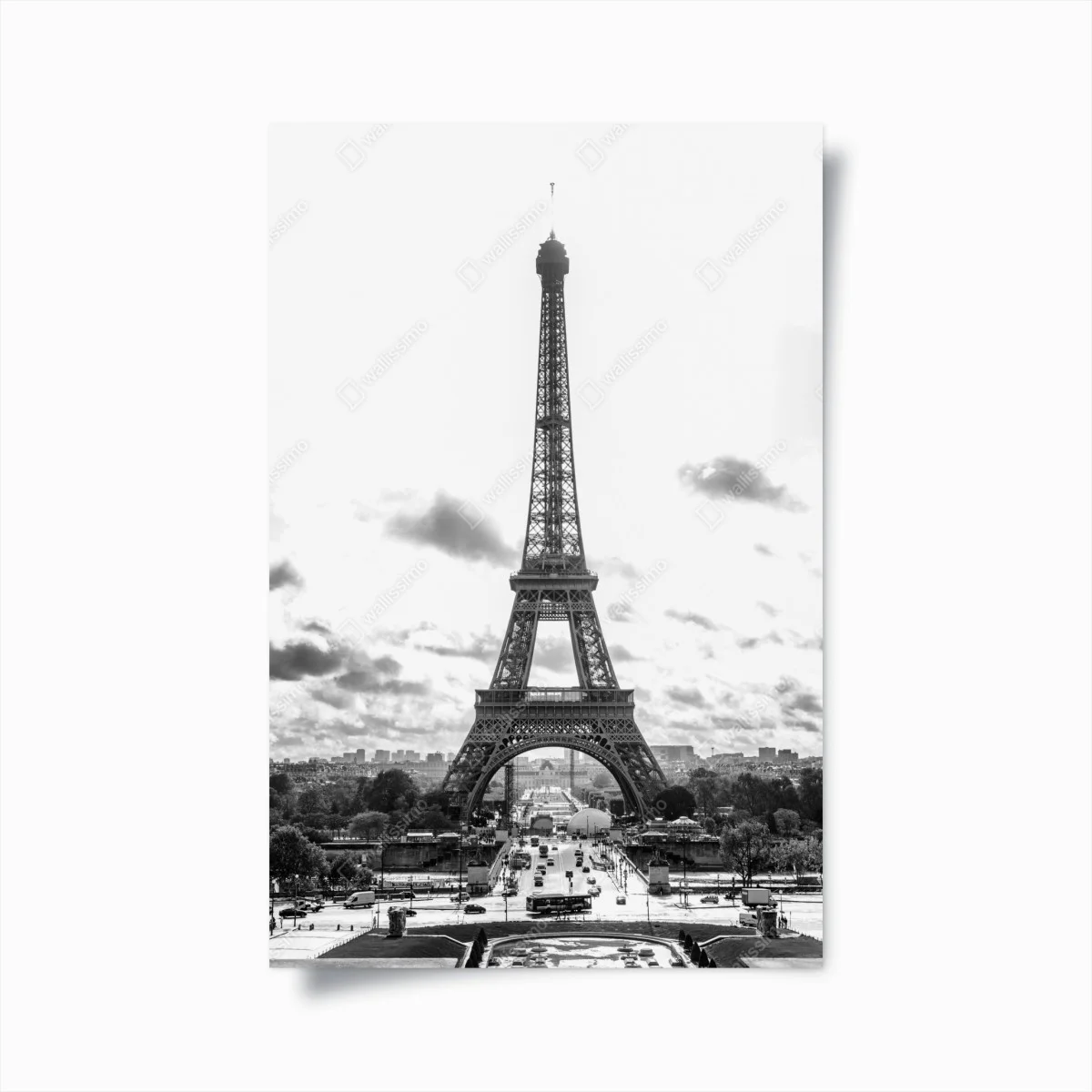 Plakat Paryż Wieża Eiffla w monochromie – Wallissimo® Plakat Paryż Wieża Eiffla w monochromie – Wallissimo®