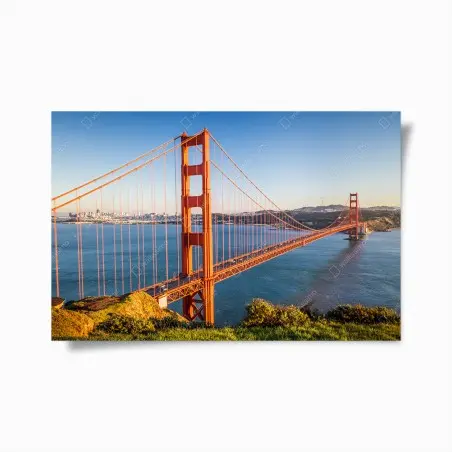 Plakat panoramiczny widok na most Golden Gate – Wallissimo®