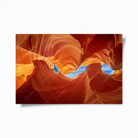 Plakat Antelope Canyon wirujące piaskowcowe formy – Wallissimo®