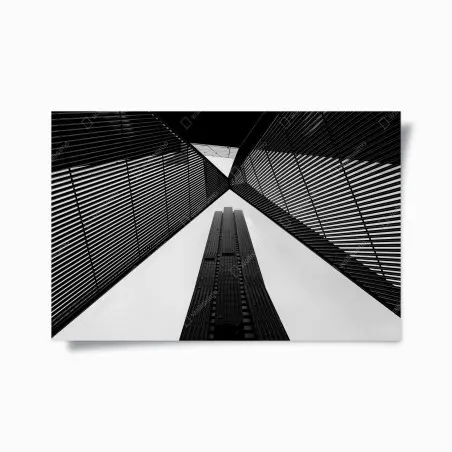 Plakat Melbourne architektura czarno-biała – Wallissimo®