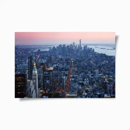 Plakat zachód słońca nad Manhattanem – Wallissimo®