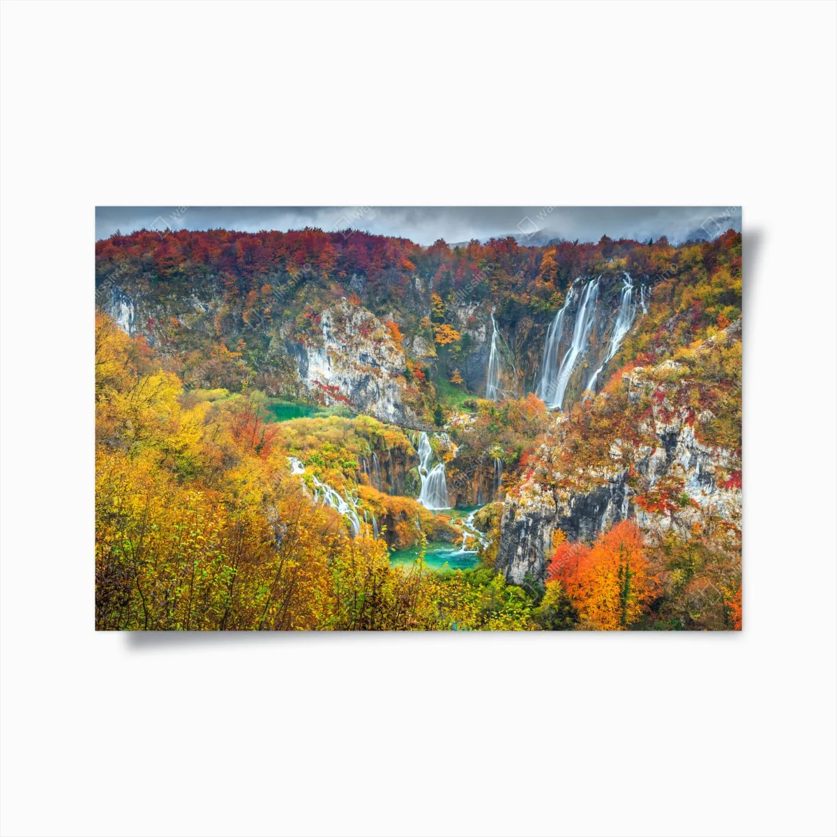 Plakat jesienne wodospady w malowniczym lesie – Wallissimo® Plakat jesienne wodospady w malowniczym lesie – Wallissimo®