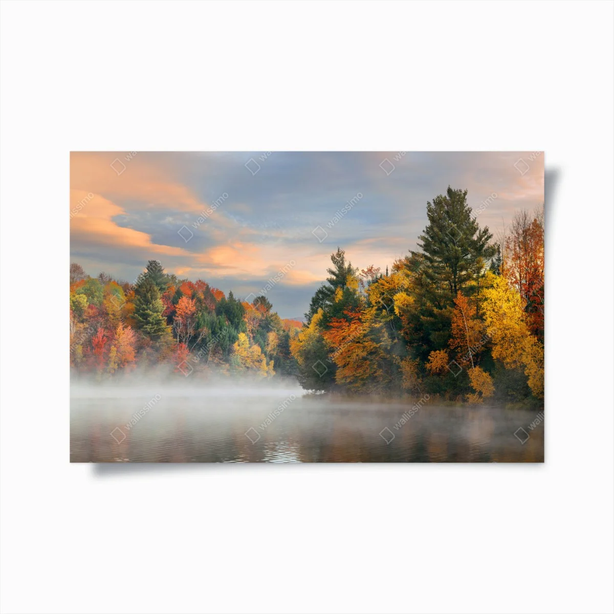 Plakat mglisty jesienny poranek w Stowe – Wallissimo® Plakat mglisty jesienny poranek w Stowe – Wallissimo®