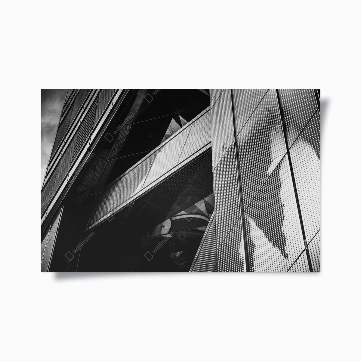 Plakat geometryczna fasada w monochromie – Wallissimo® Plakat geometryczna fasada w monochromie – Wallissimo®