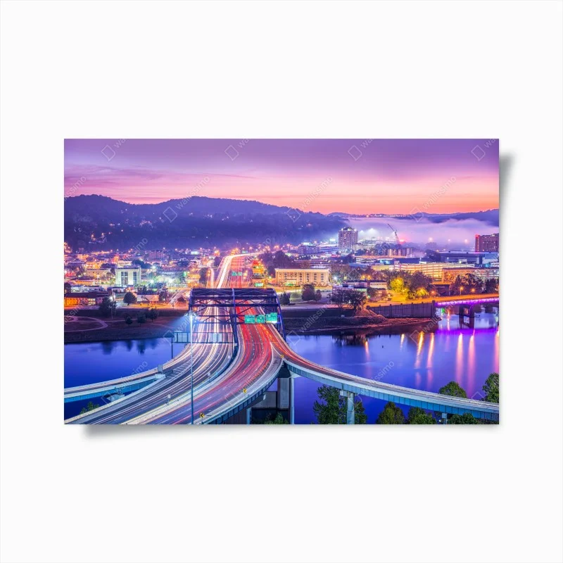 Plakat Panorama Charleston o świcie