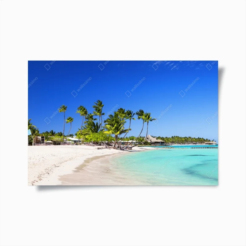 Plakat tropikalna plaża w Cap Cana