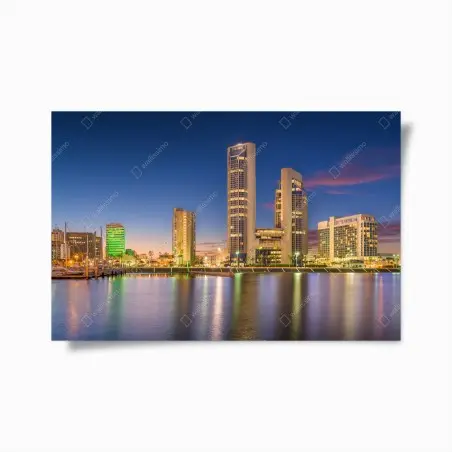 Plakat Corpus Christi panorama miasta o zmierzchu – Wallissimo®