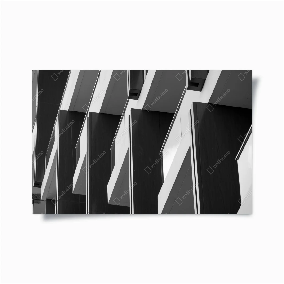 Plakat geometryczny wzór balkonów – Wallissimo® Plakat geometryczny wzór balkonów – Wallissimo®