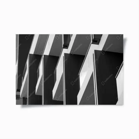 Plakat geometryczny wzór balkonów – Wallissimo®