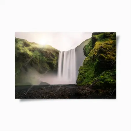 Plakat majestatyczny wodospad Skogafoss – Wallissimo®