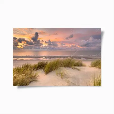 Plakat zachód słońca nad wydmami Zeeland – Wallissimo®